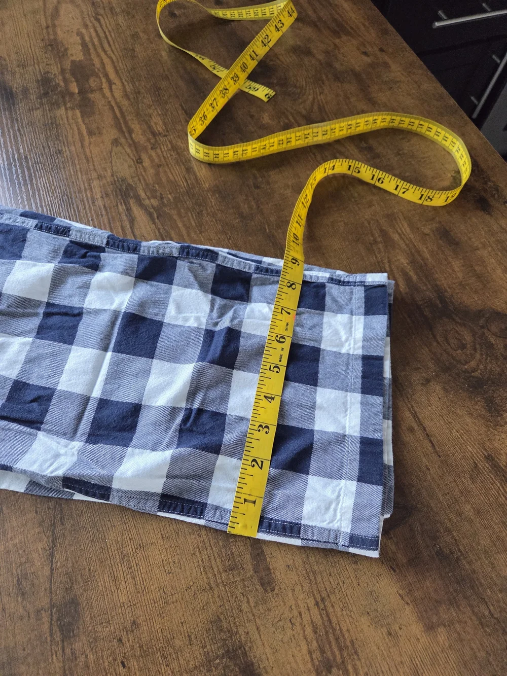 J.Crew Mens Gingham Checkered Sleep Pants Size XL Navy White
